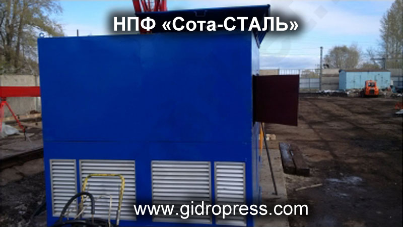 Контейнерный пресс для металлолома
